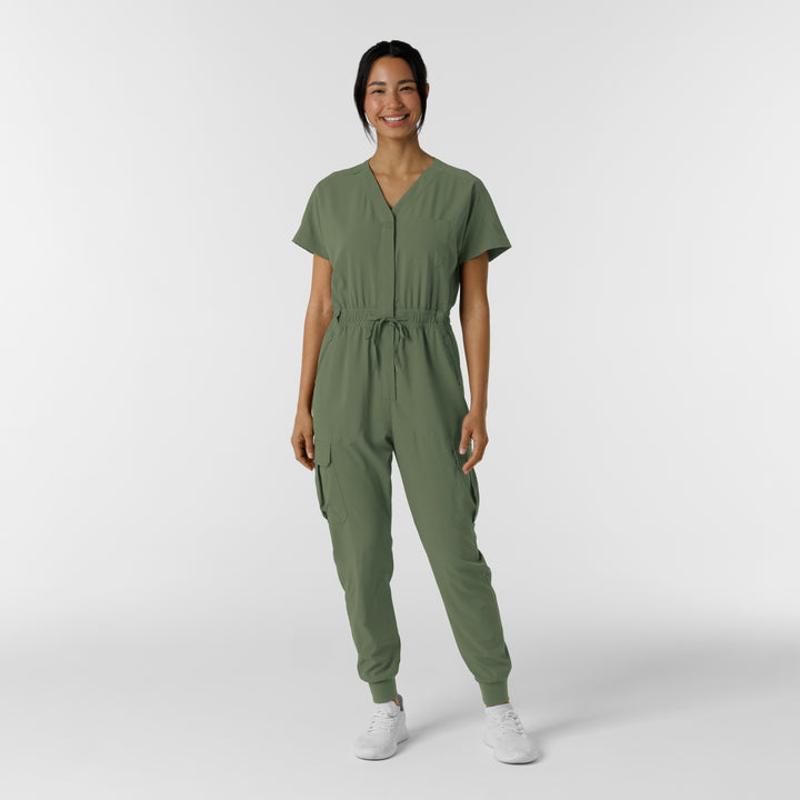 3234 - Womens Wink Renew Cargo Jogger Scrub Jumpsuit