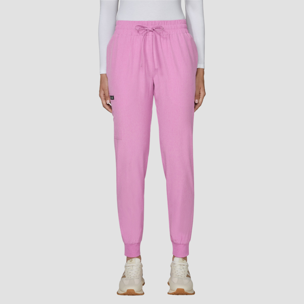 741 - Womens Koi Gemma Jogger Pant Heather Pansy - S