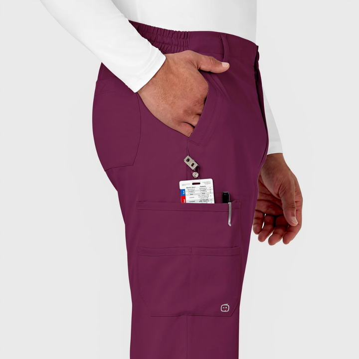 5619 - Mens Wonderwink Pro Scrub Pant - Wine - XS | S | M | L | XL | 2XL | 3XL | 4XL