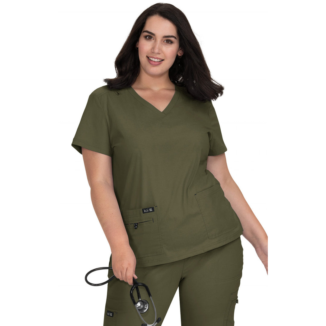 373 - Womens Koi Basics Becca Scrub Top