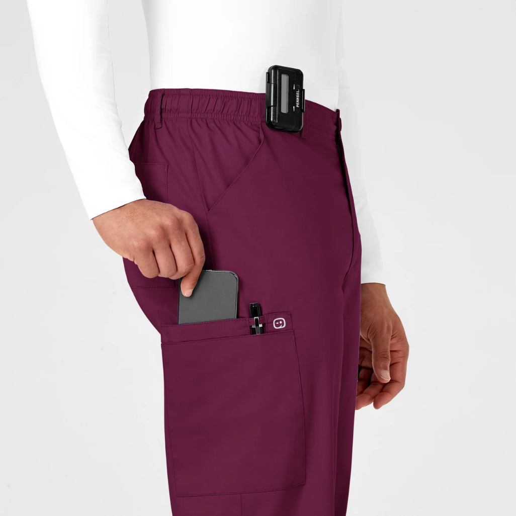 503 - Mens Wonderwork Scrub Pant - Wine - XS | S | M | L | XL | 2XL | 3XL