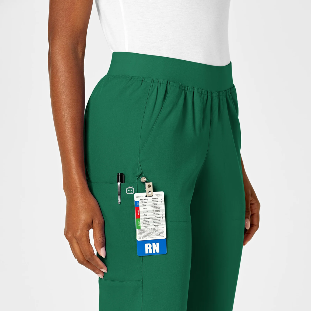 5419 - Womens Wonderwink Pro Knit Waist Scrub Pant - Hunter - XXS | XS | XXSP | XSP | 2XP