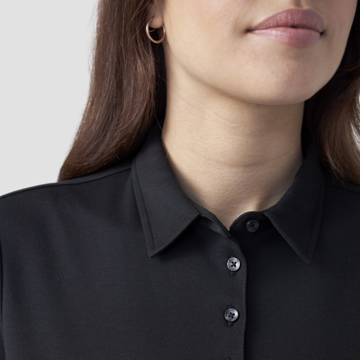 P515LS - Womens Fashion Biz Lotus Short Sleeve Polo