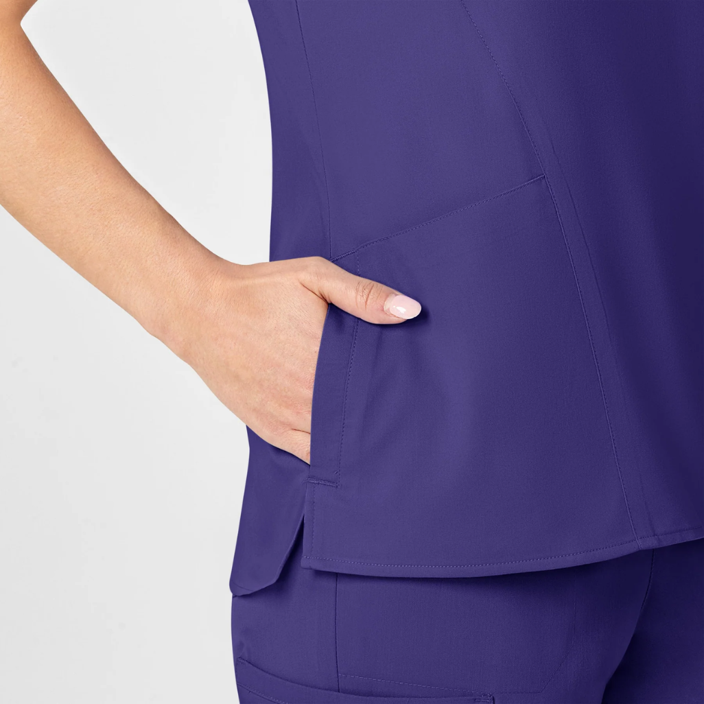 6319 - Womens Wonderwink Pro Scrub Top - Grape - 3XL | 5XL