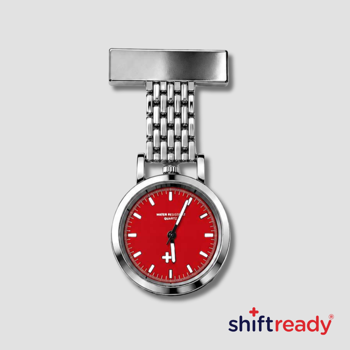 Shift Ready Metal Fob Watch - Red