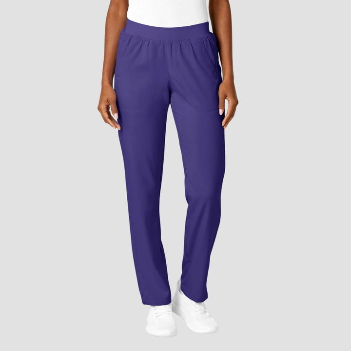 5419 - Womens Wonderwink Pro Knit Waist Scrub Pant - Grape - 2XS | 3XL | 3XLP | 5XL