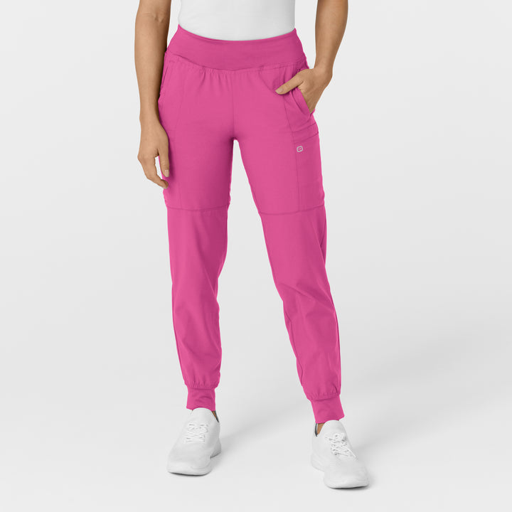 Hot Pink - W123 Womens Jogger Set