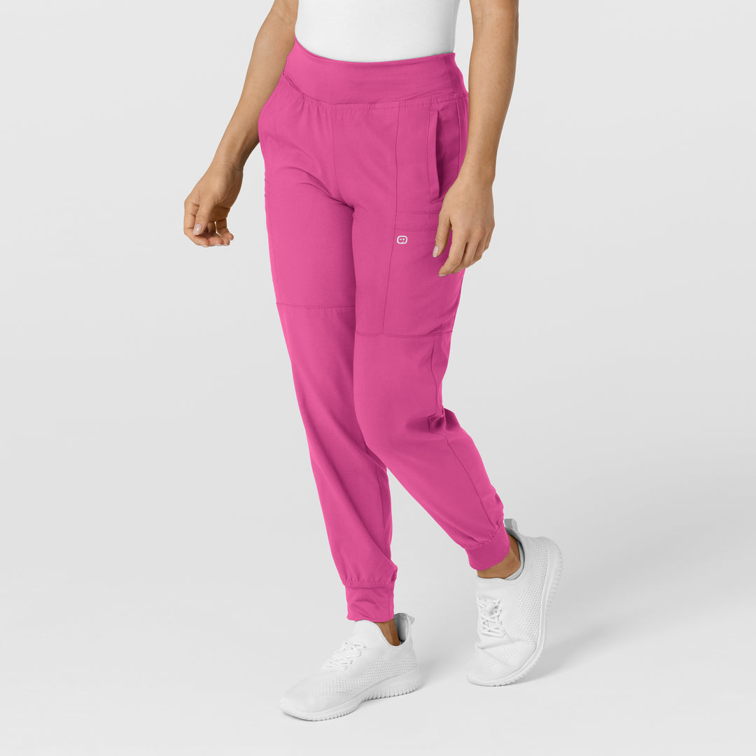 Hot Pink - W123 Womens Jogger Set