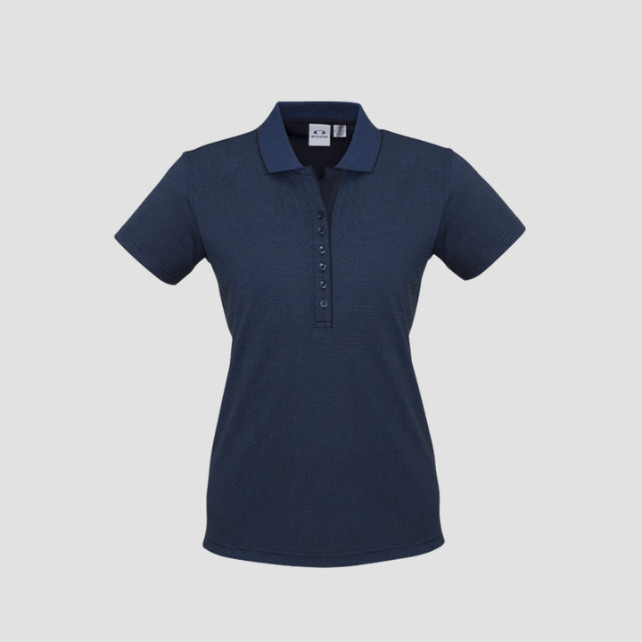 P501LS - Womens Fashion Biz Shadow Short Sleeve Polo