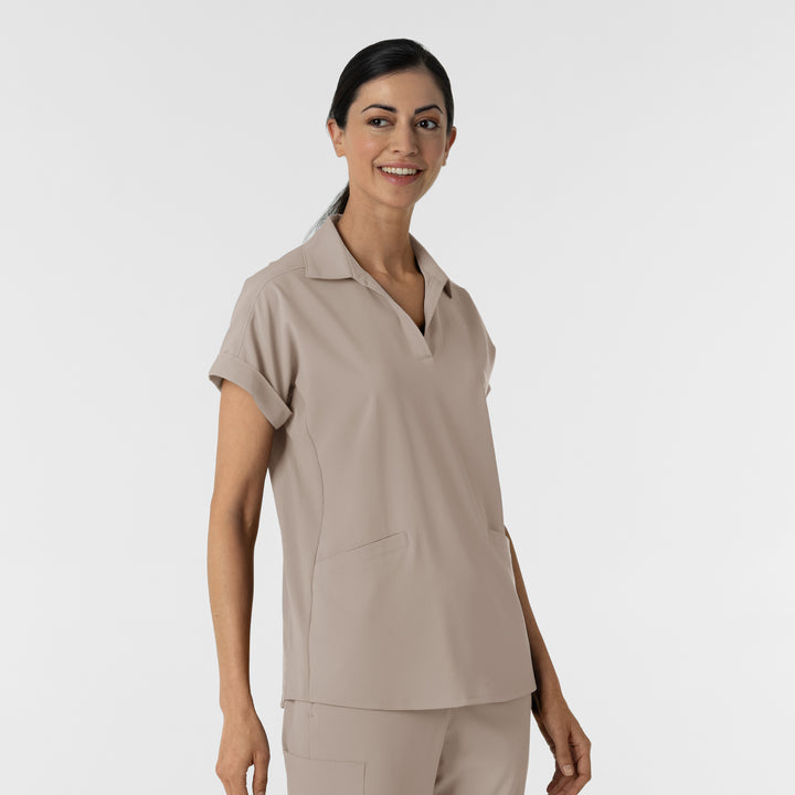 6934 - Wink RENEW Women’s Flex-n-Reach Collared Scrub Top