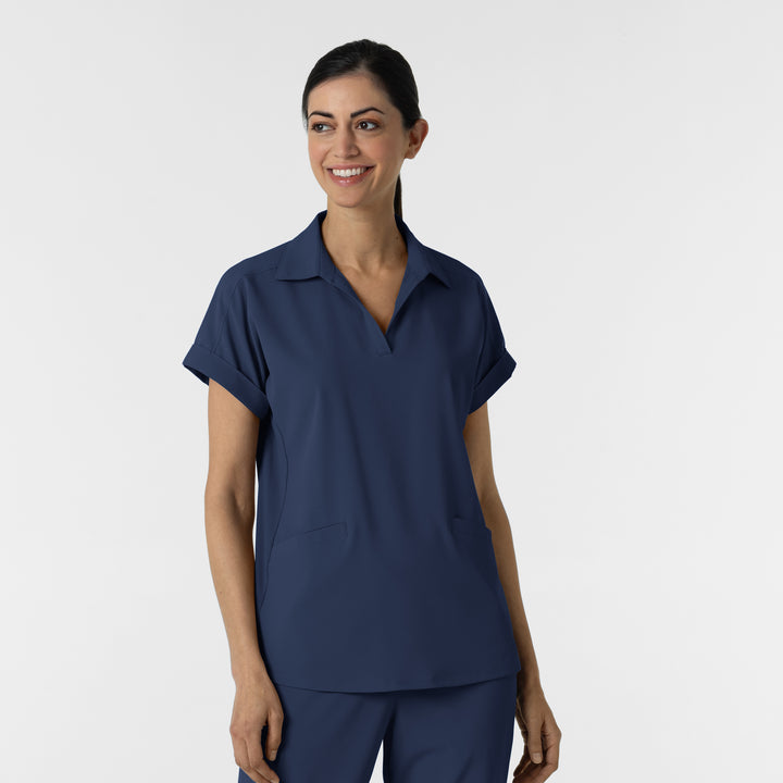 6934 - Wink RENEW Women’s Flex-n-Reach Collared Scrub Top