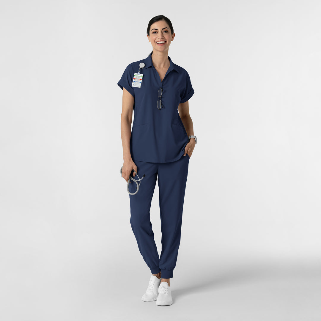 6934 - Wink RENEW Women’s Flex-n-Reach Collared Scrub Top