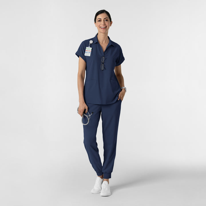 6934 - Wink RENEW Women’s Flex-n-Reach Collared Scrub Top