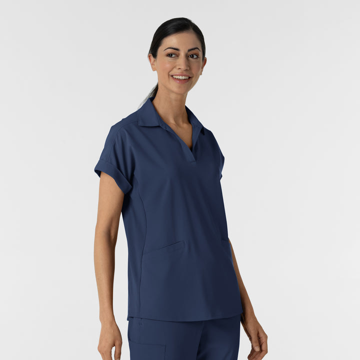 6934 - Wink RENEW Women’s Flex-n-Reach Collared Scrub Top