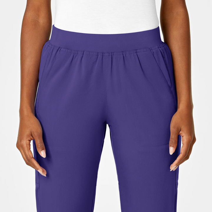 5419 - Womens Wonderwink Pro Knit Waist Scrub Pant - Grape - 2XS | 3XL | 3XLP | 5XL