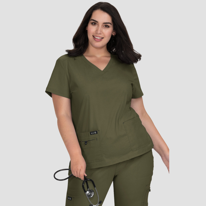 373 - Womens Koi Becca Ruby Scrub Top - 3X