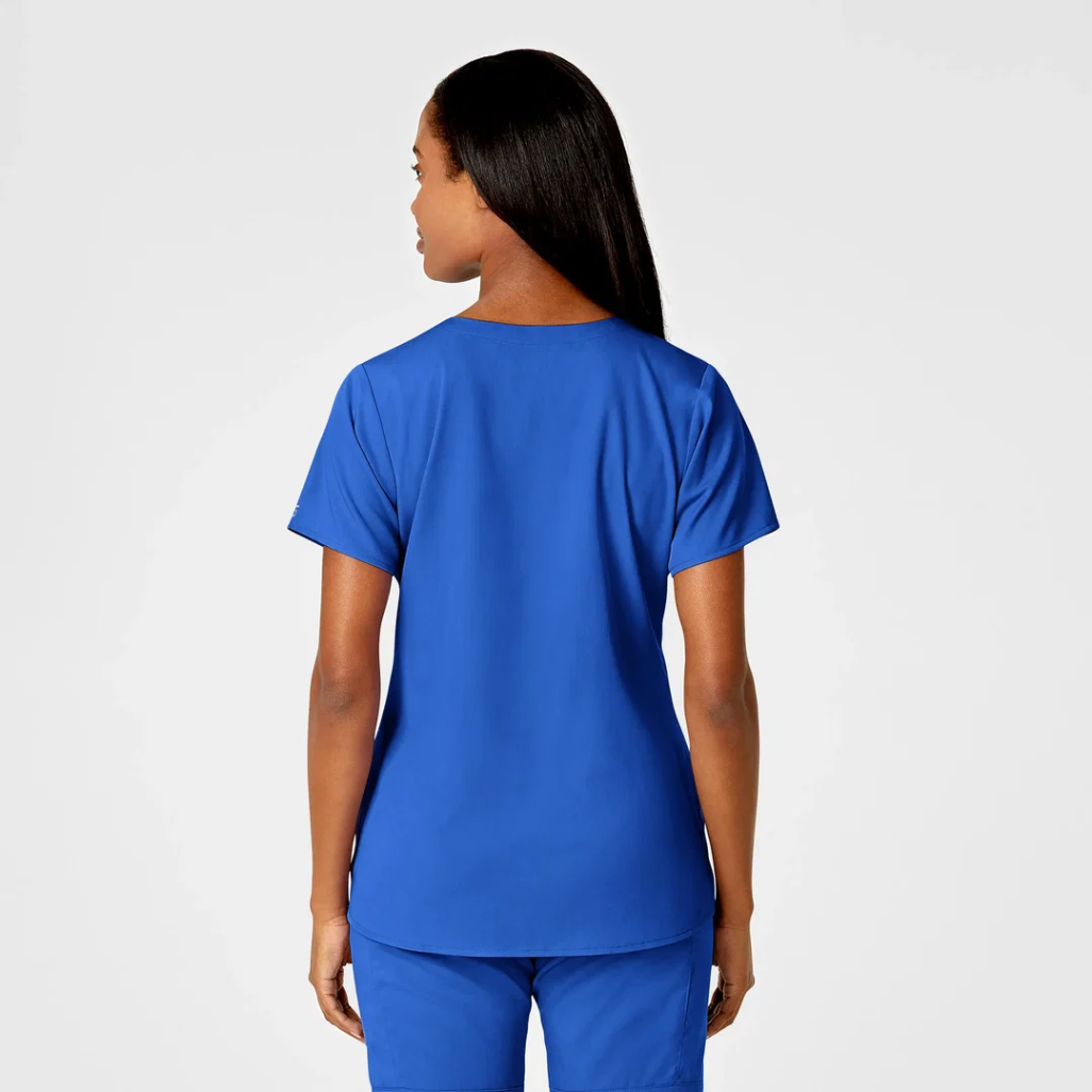 6419 - Womens Wink 4-Pocket Notch Neck Scrub Top - Royal - 3XL
