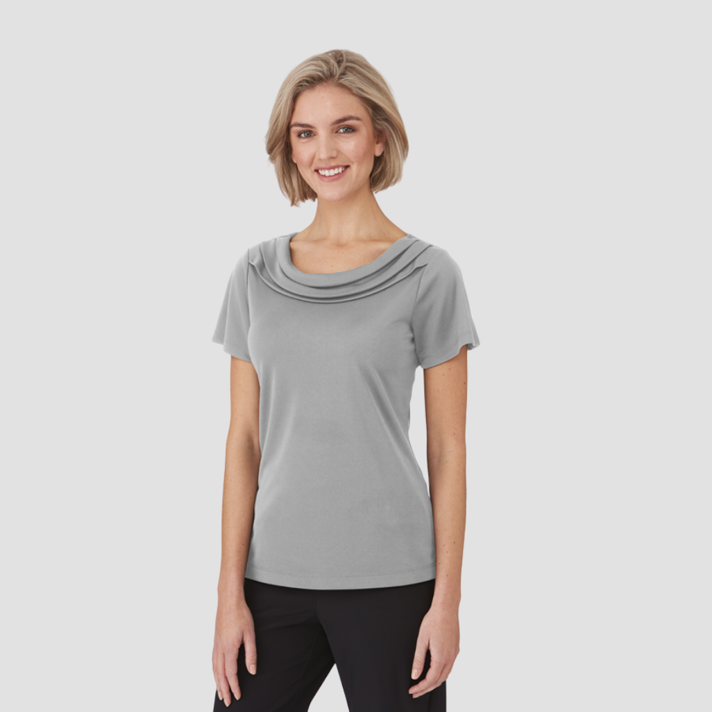 2227 - Womens City Collection Eva Short Sleeve Top