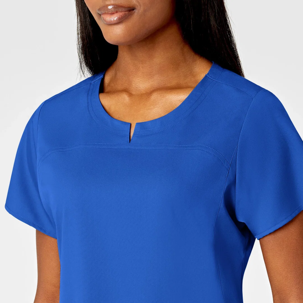 6419 - Womens Wink 4-Pocket Notch Neck Scrub Top - Royal - 3XL
