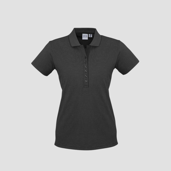 P501LS - Womens Fashion Biz Shadow Short Sleeve Polo
