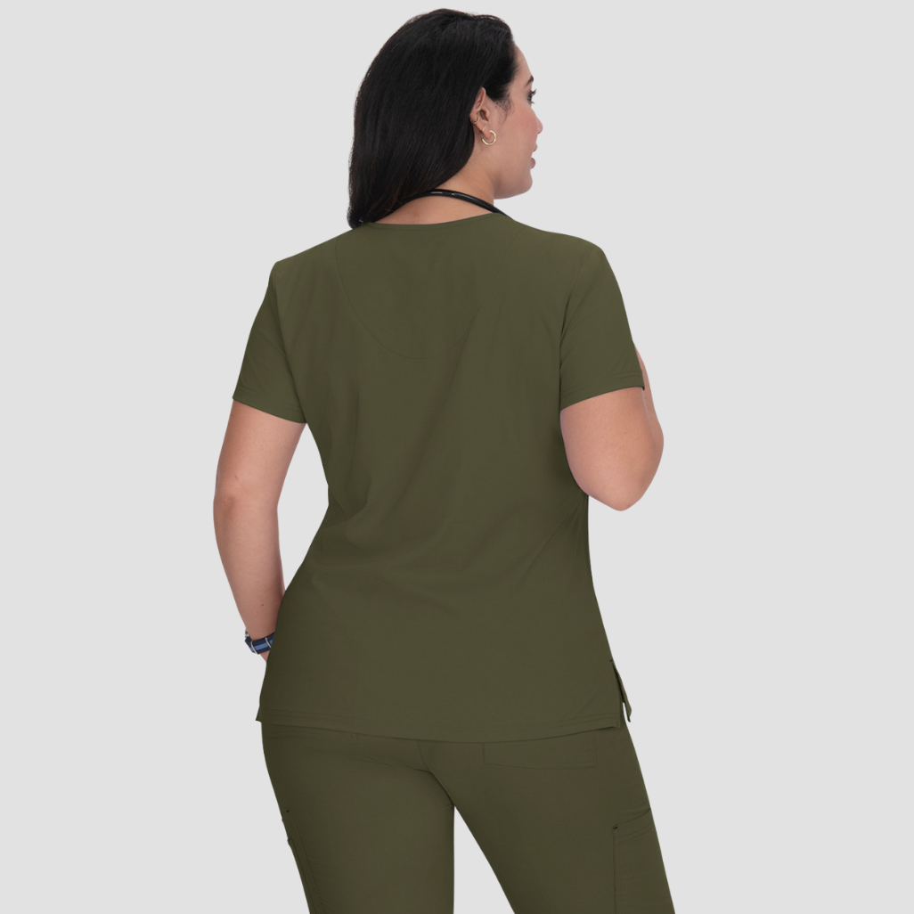 373 - Womens Koi Becca Ruby Scrub Top - 3X