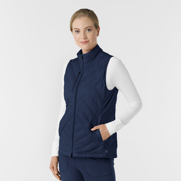 8277 - Womens Wink Quilted Scrub Vest