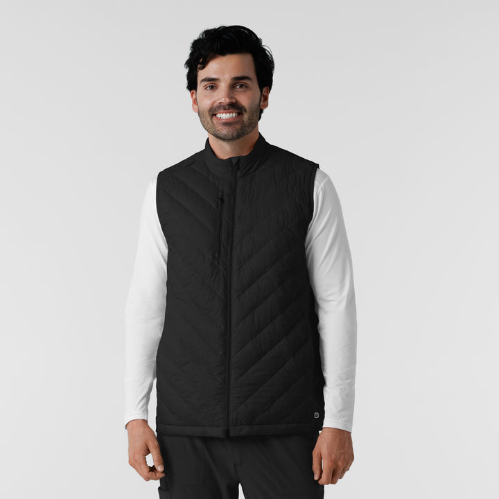 8377 - Mens Wink Quilted Scrub Vest