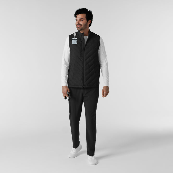 8377 - Mens Wink Quilted Scrub Vest