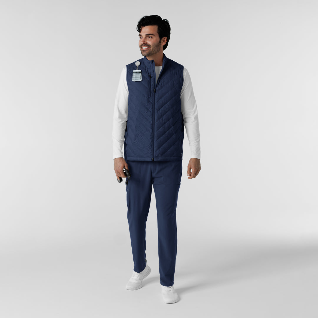 8377 - Mens Wink Quilted Scrub Vest