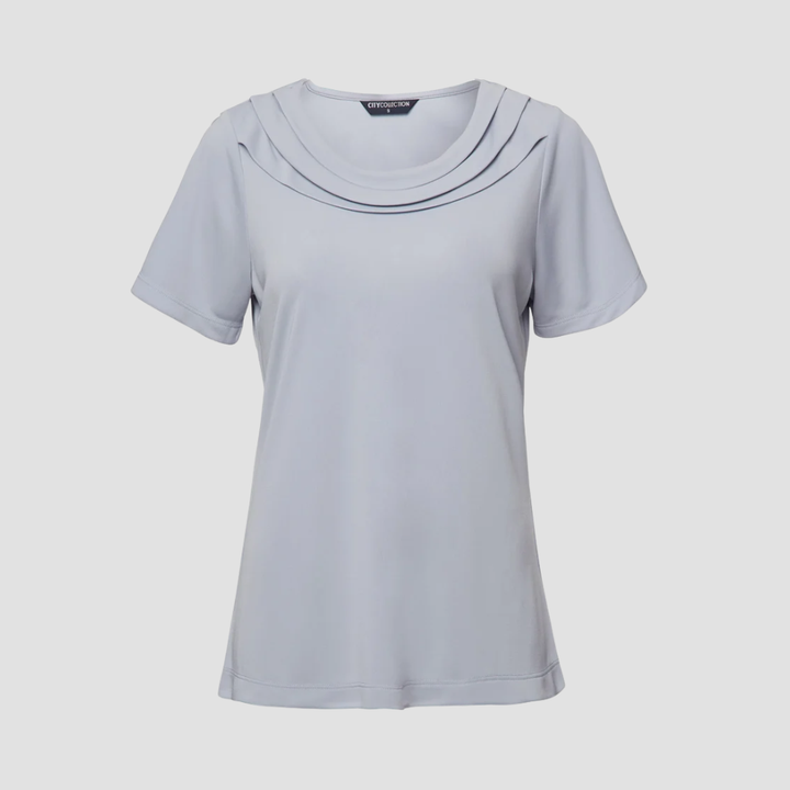 2227 - Womens City Collection Eva Short Sleeve Top