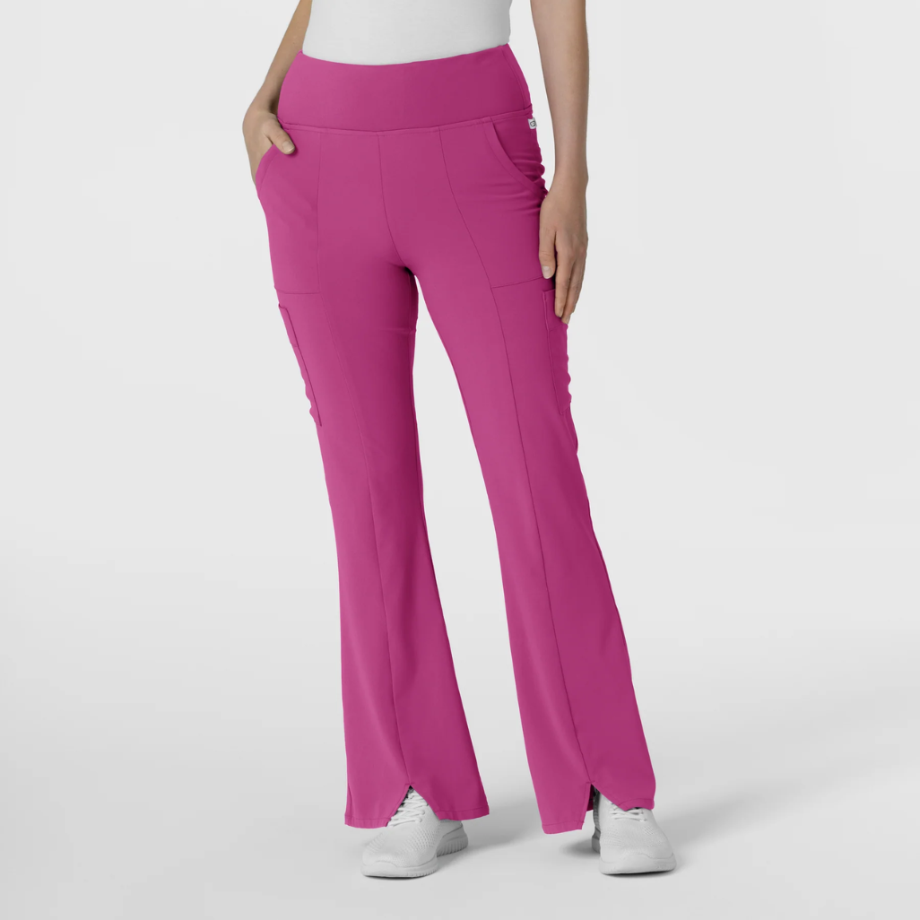 5534 - Womens Wink Renew Cargo Flare Scrub Pant - Raspberry - S