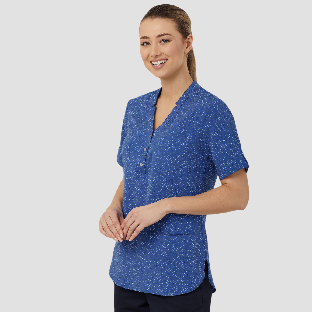 CAT9XP - Womens NNT Silvi Print Short Sleeve Tunic