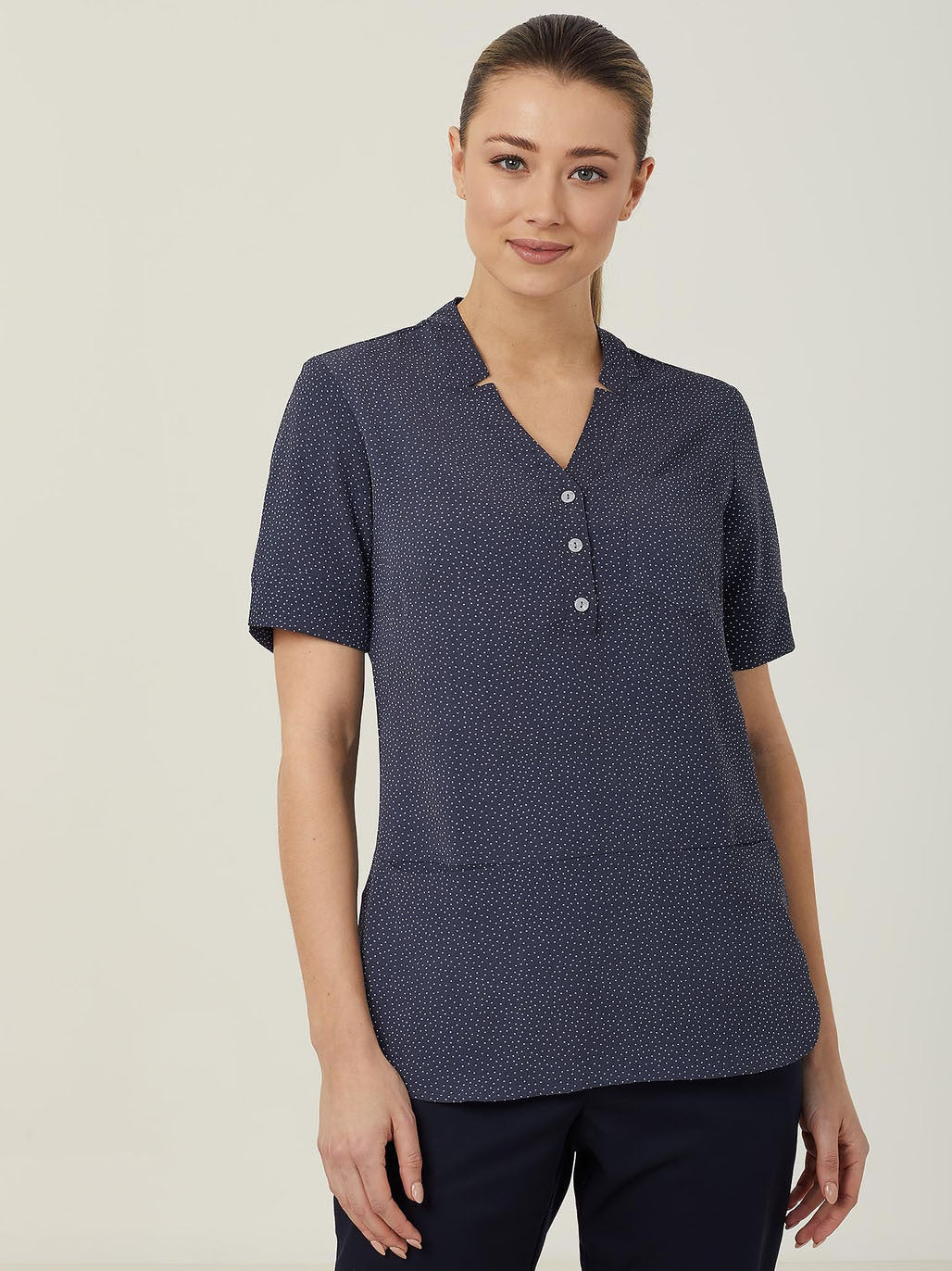 CAT9XP - Womens NNT Silvi Print Short Sleeve Tunic