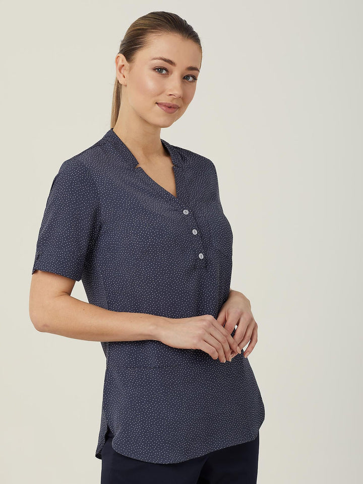 CAT9XP - Womens NNT Silvi Print Short Sleeve Tunic