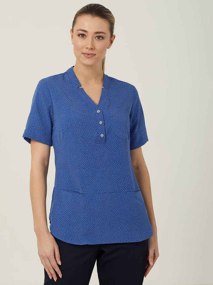 CAT9XP - Womens NNT Silvi Print Short Sleeve Tunic