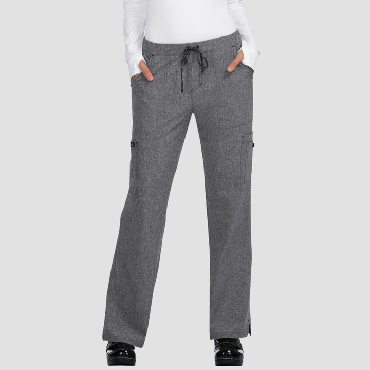 731 - Womens Koi Holly Heather Grey Scrub Pant - XXS | L | 2X | 3X | 4X | 5X