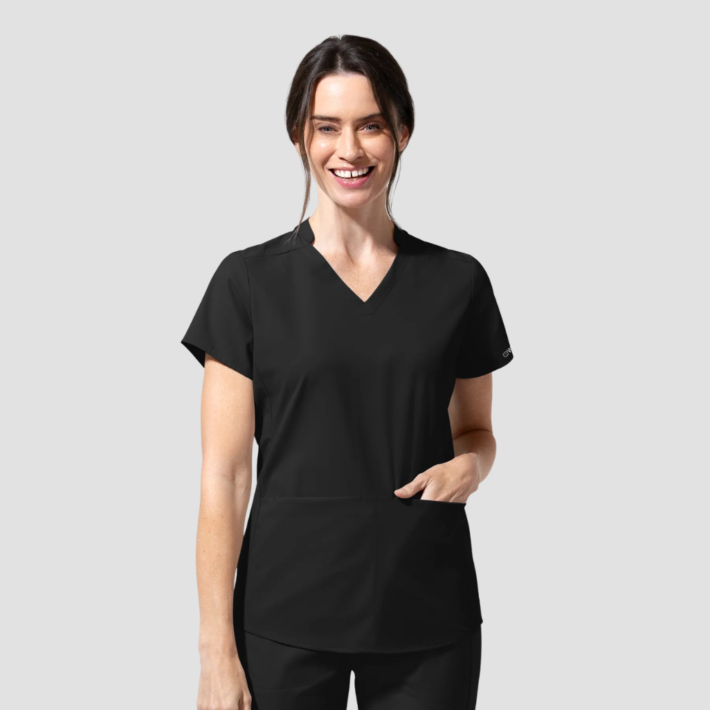 6270 - Womens Wink Aura Allure V-Neck Scrub Top