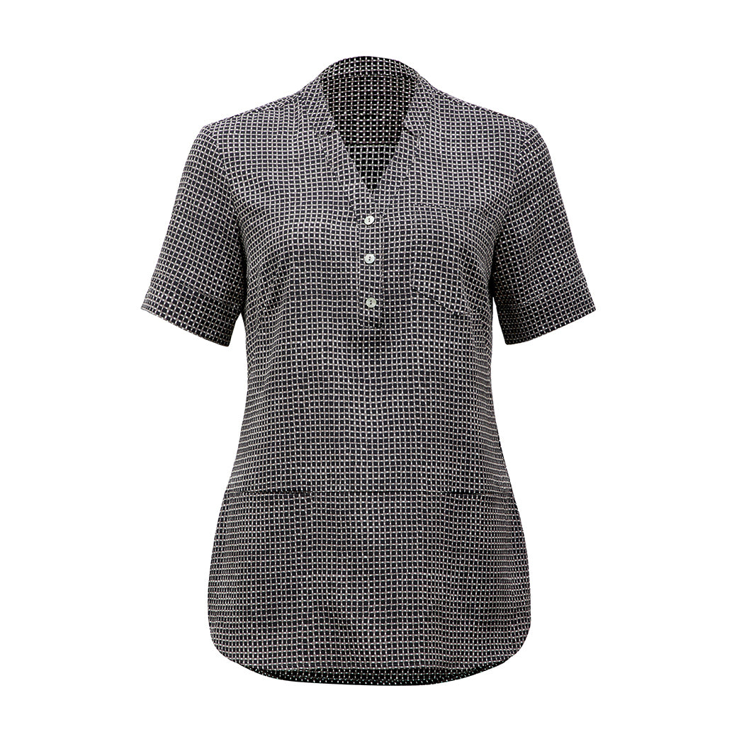 CAT9R9 - Womens NNT Pixel Print Short Sleeve Tunic