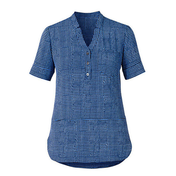 CAT9R9 - Womens NNT Pixel Print Short Sleeve Tunic