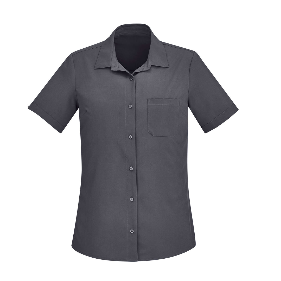 CS947LS - Womens Fashion Biz Florence Plain Short Sleeve Shirt
