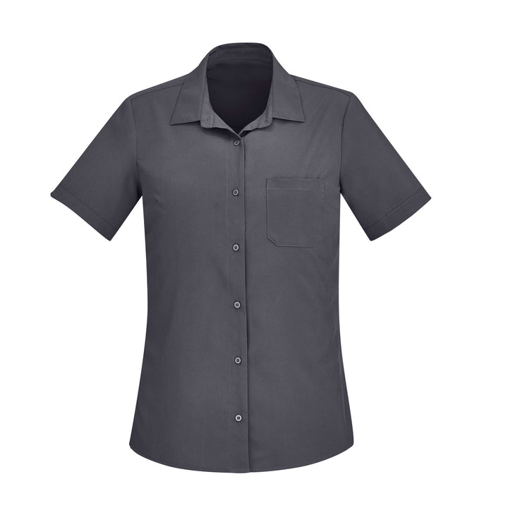 CS947LS - Womens Fashion Biz Florence Plain Short Sleeve Shirt