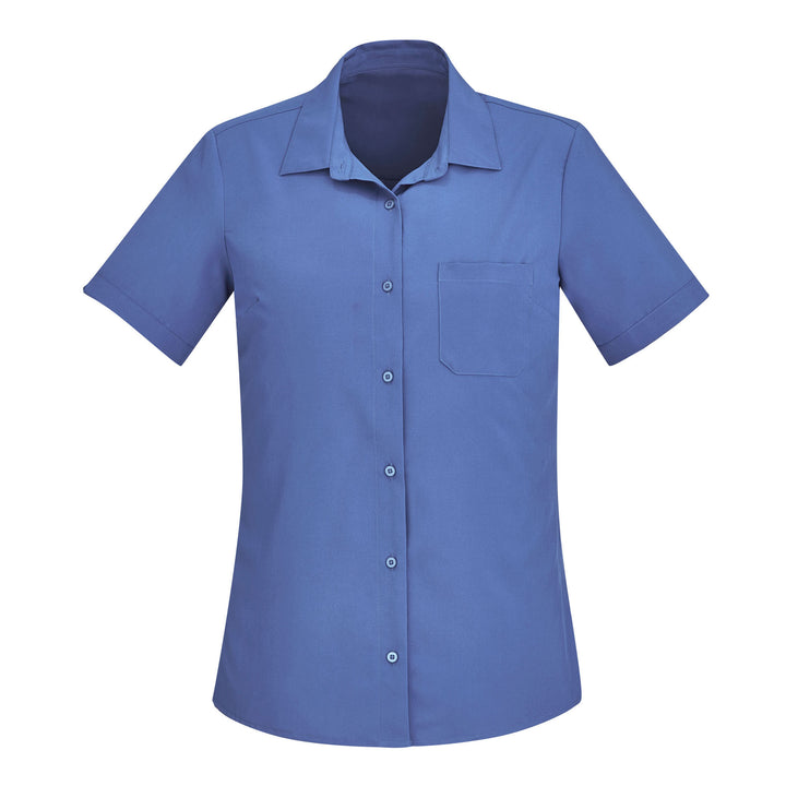CS947LS - Womens Fashion Biz Florence Plain Short Sleeve Shirt