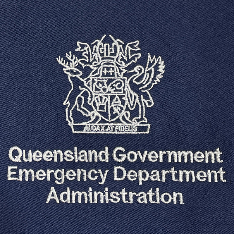 Embroidery Stock Logos - Queensland Government Emergency Department Administration