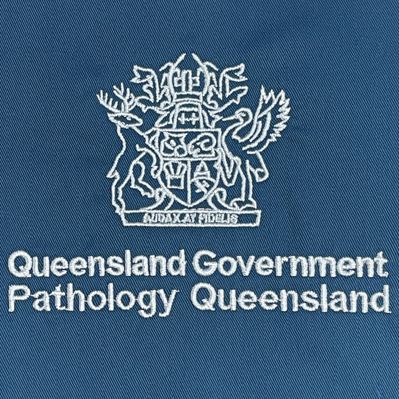Embroidery Stock Logos - Queensland Government Pathology Queensland