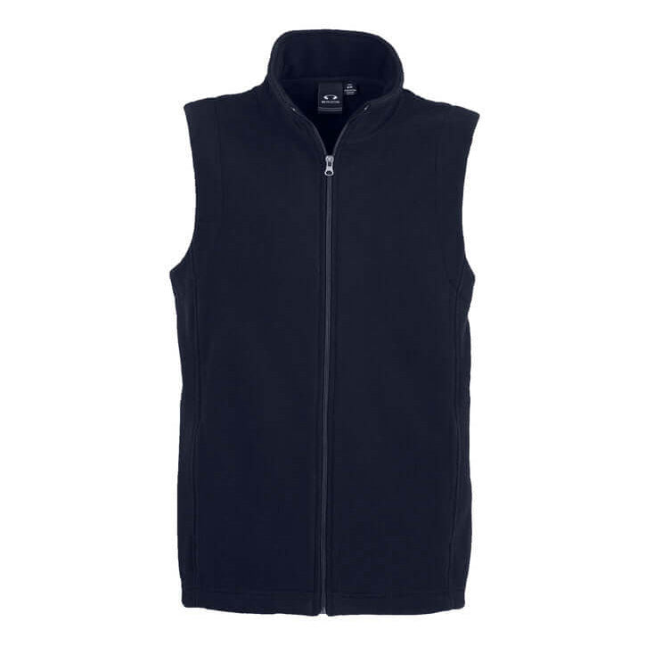 Mens Biz Collection Plain Micro Fleece Vest