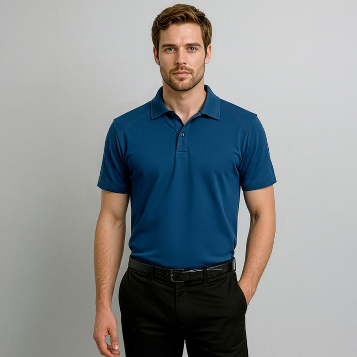 P011MS - Mens Fashion Biz Byron Short Sleeve Polo