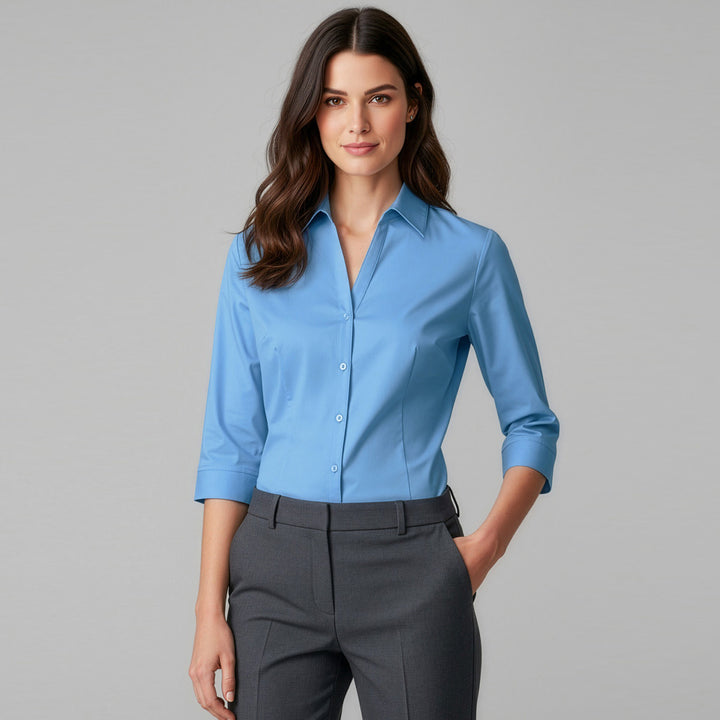 LB7300 - Womens Fashion Biz Metro Shirt 3/4 Sleeve