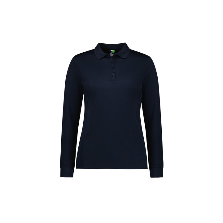 P206LL - Womens Fashion Biz Action Long Sleeve Polo
