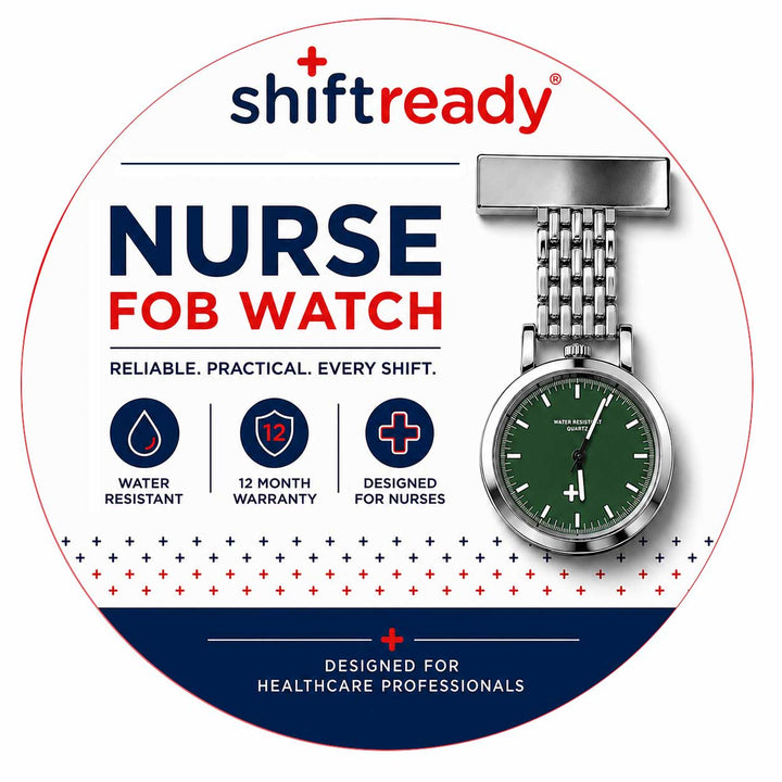 Shift Ready Metal Fob Watch - Green