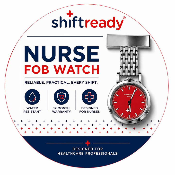 Shift Ready Metal Fob Watch - Red